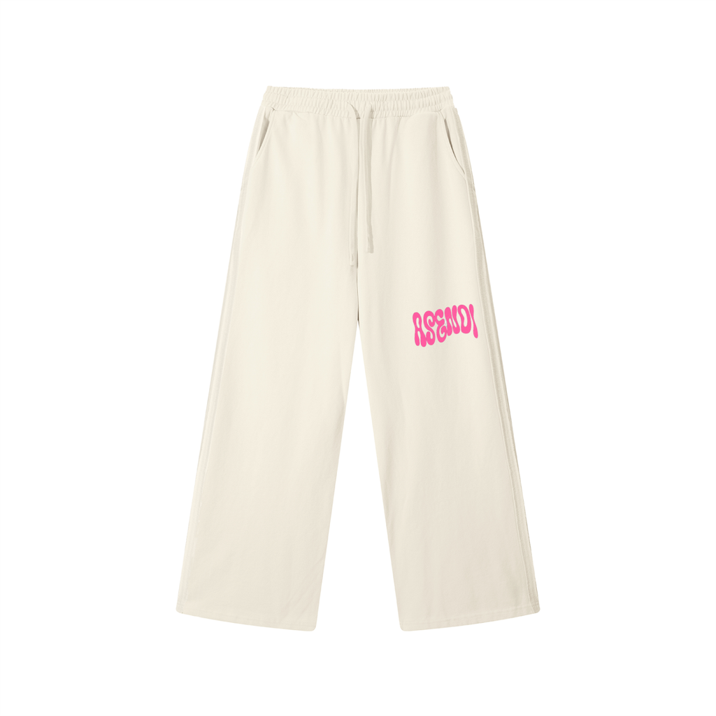 Contrast Tape Straight-Leg Sweatpants
