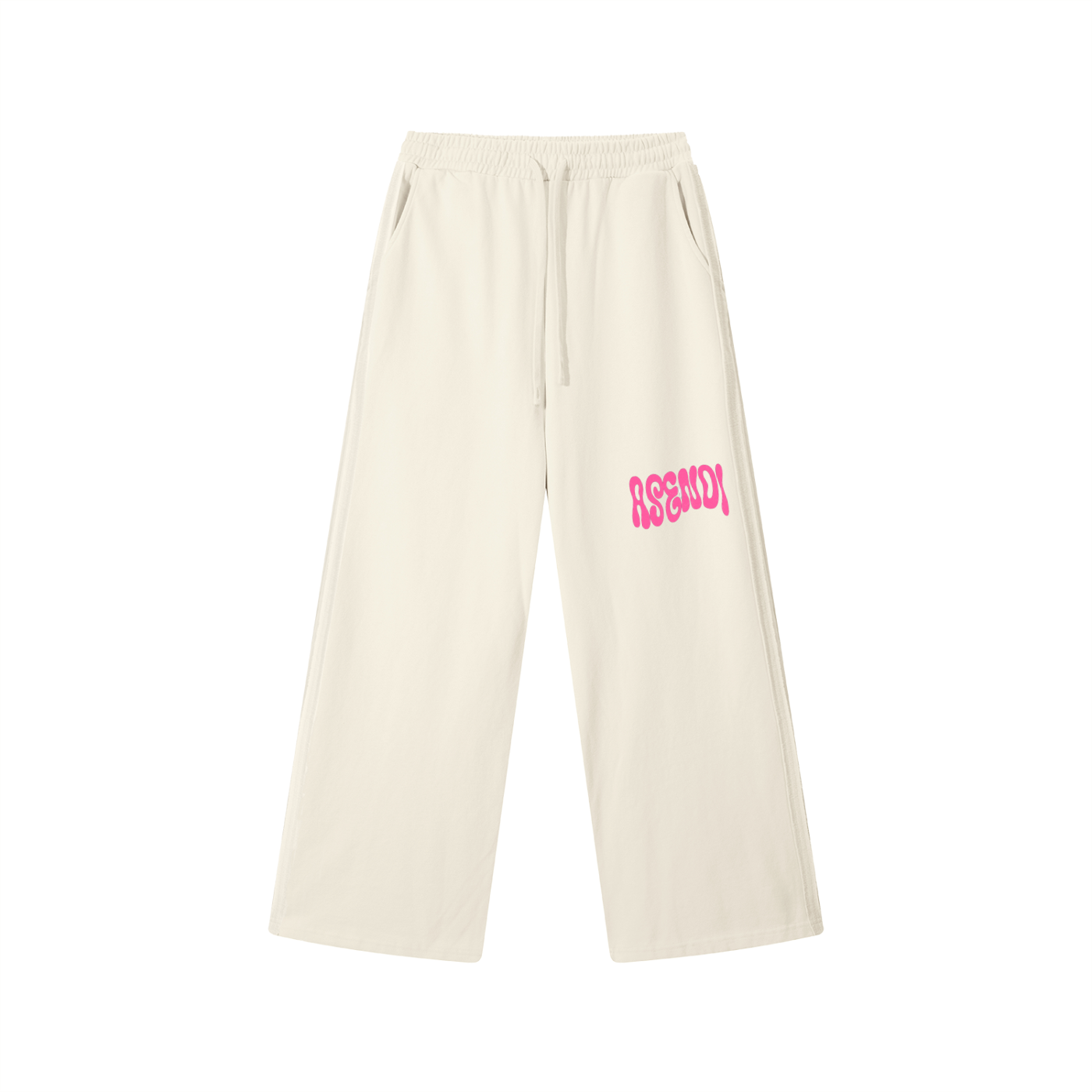 Contrast Tape Straight-Leg Sweatpants