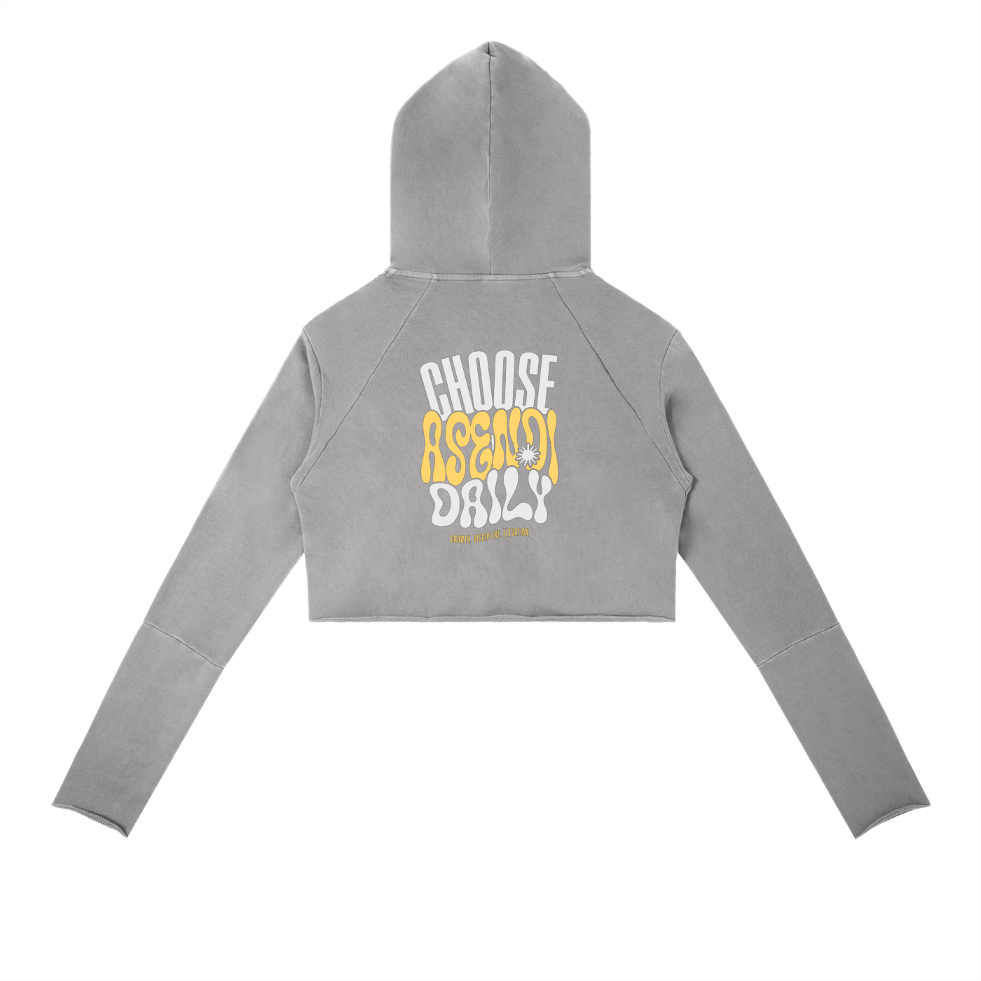 Vintage Washed Raw Edge Hoodie