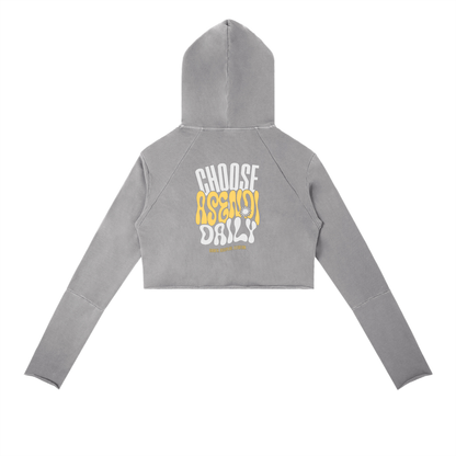 Vintage Washed Raw Edge Hoodie