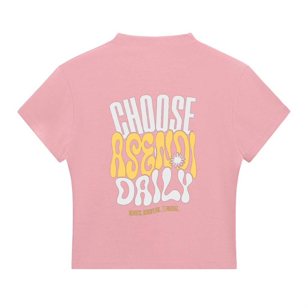 T-shirt essentiel à col montant et coupe ajustée