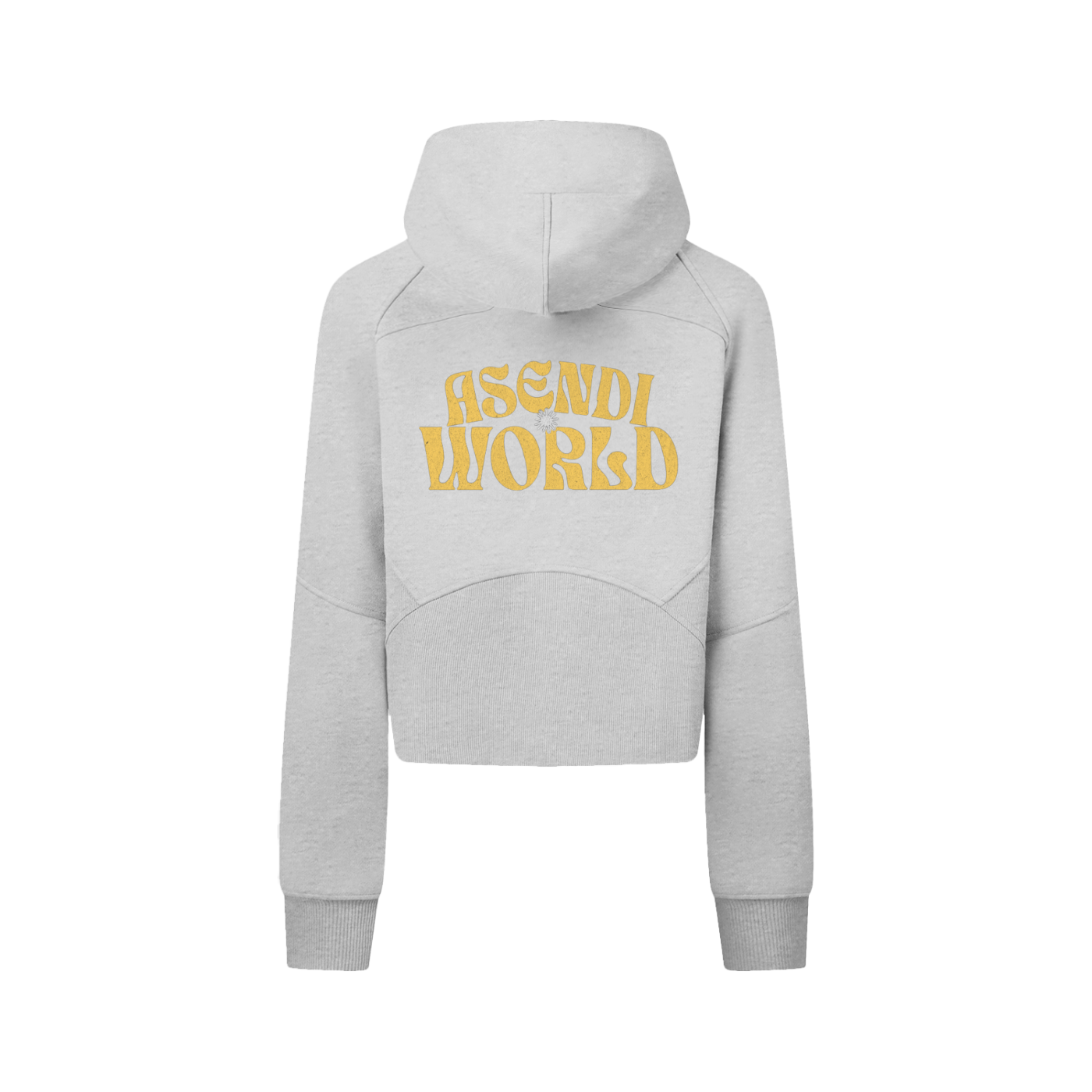 Cropped Zip-Through Hoodie