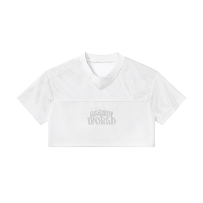 Women’s Cropped Paneled V-Neck Jersey