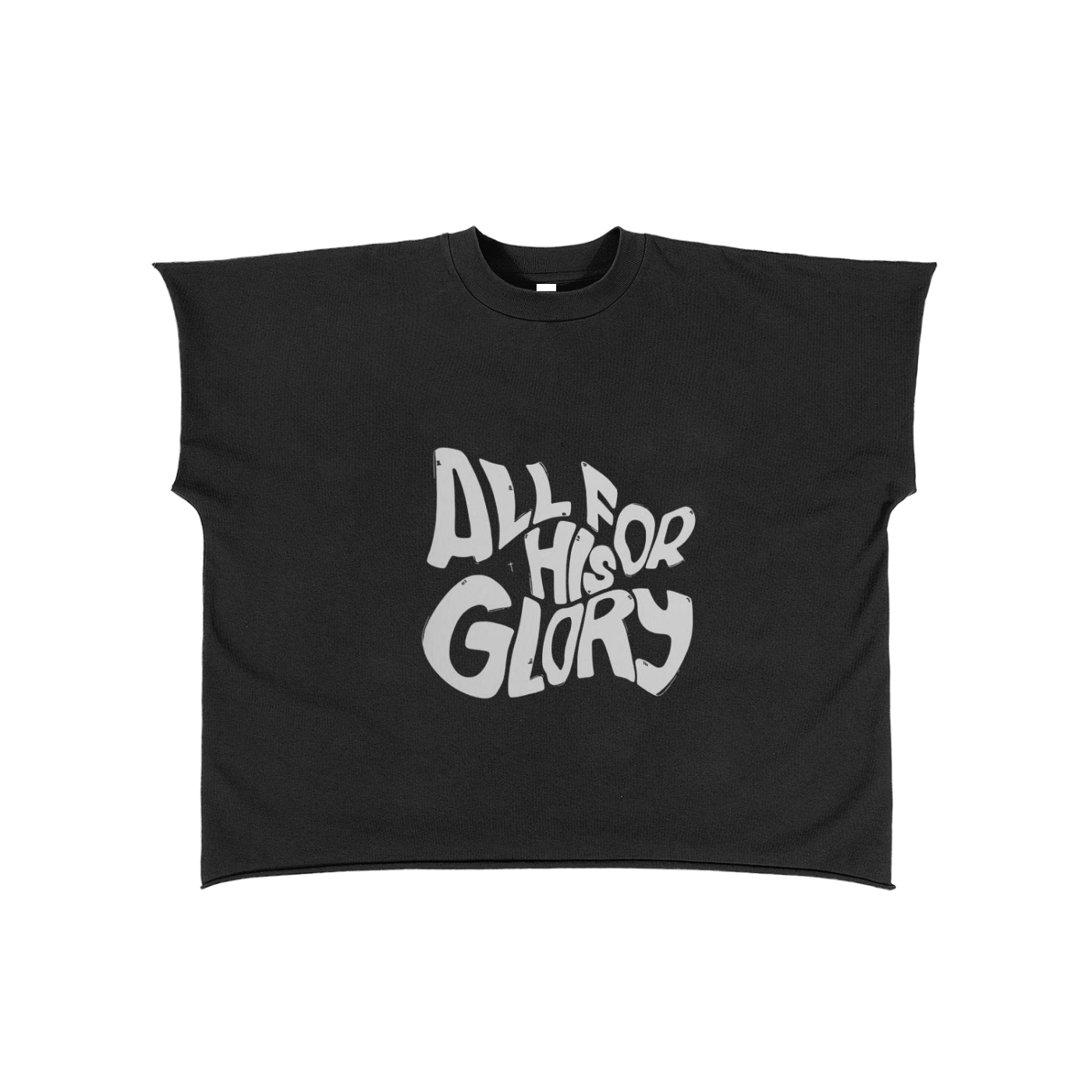 Raw Edge Boxy Non-Shrink T-Shirt