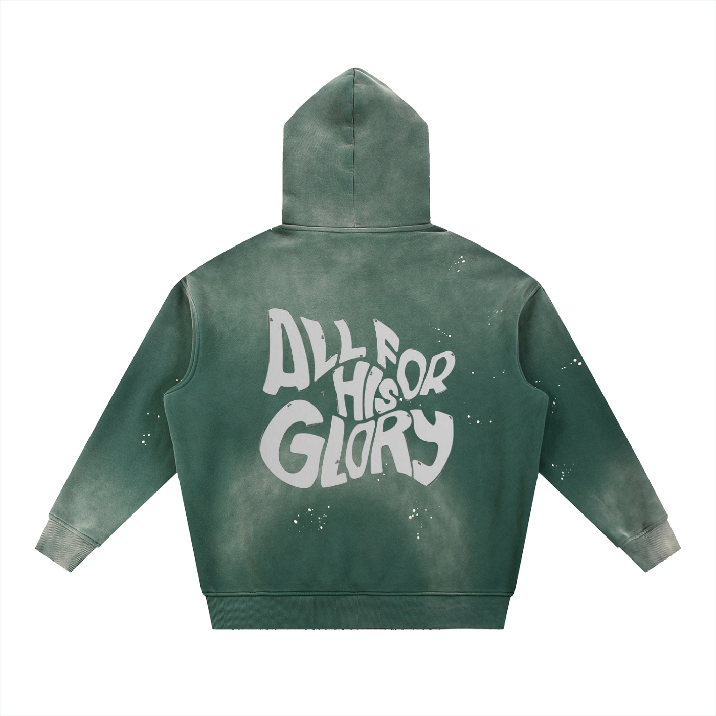 Unisex Vintage Washed Frayed Fleece Hoodie