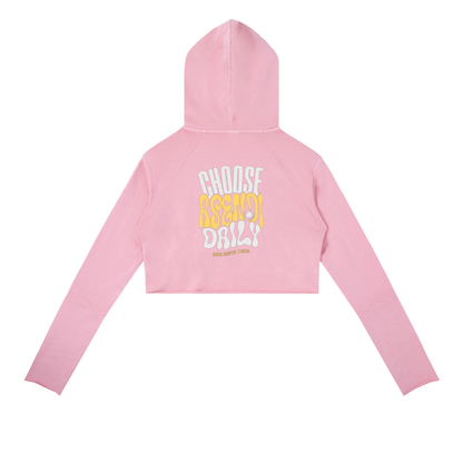 Vintage Washed Raw Edge Hoodie