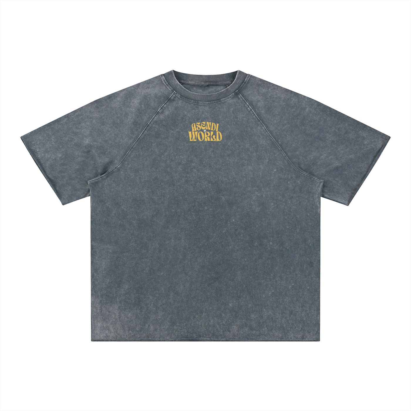 Unisex Mineral Wash Raw Edge T-Shirt