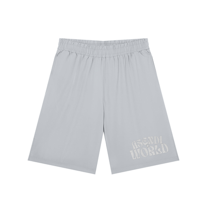 Men’s Solid Elastic Waist Shorts
