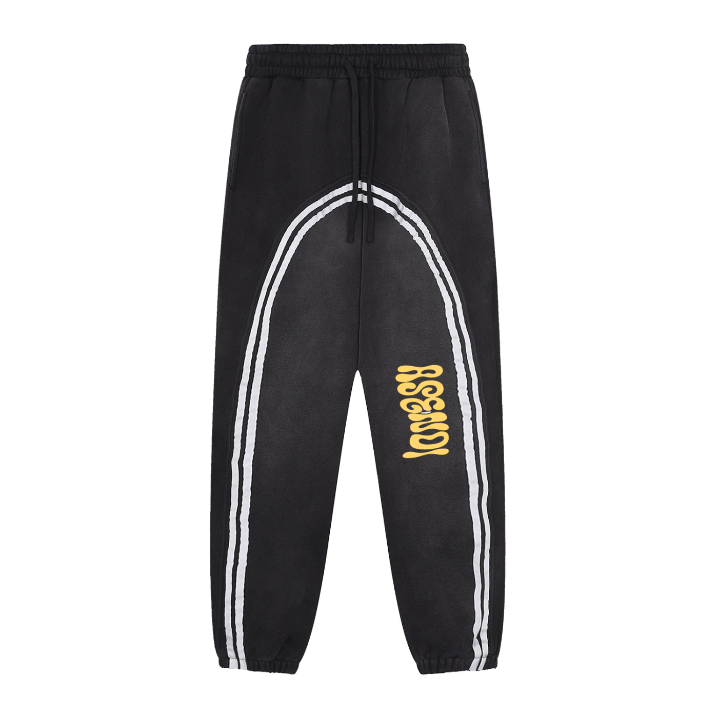 Sun Fade Contrast Tape Fleece Jogged Sweatpants