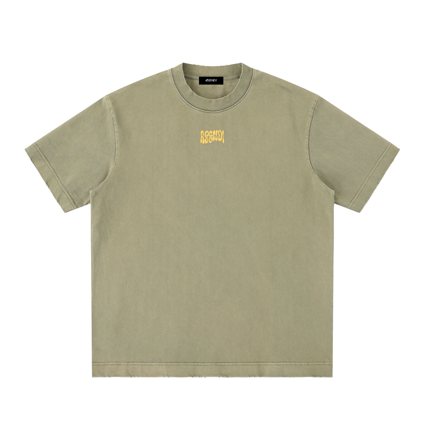 Heavyweight Vintage Washed Frayed T-Shirt