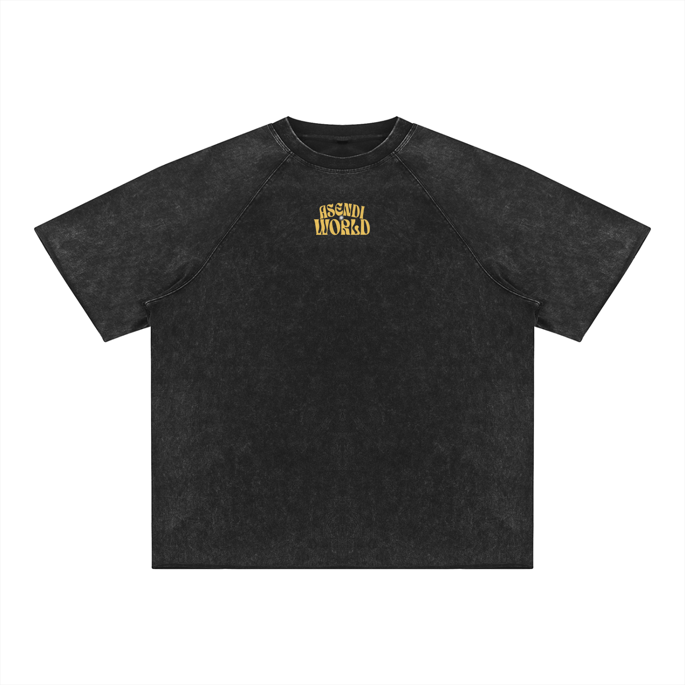 Unisex Mineral Wash Raw Edge T-Shirt