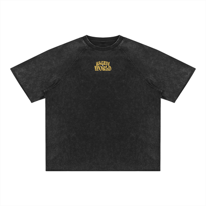 Unisex Mineral Wash Raw Edge T-Shirt