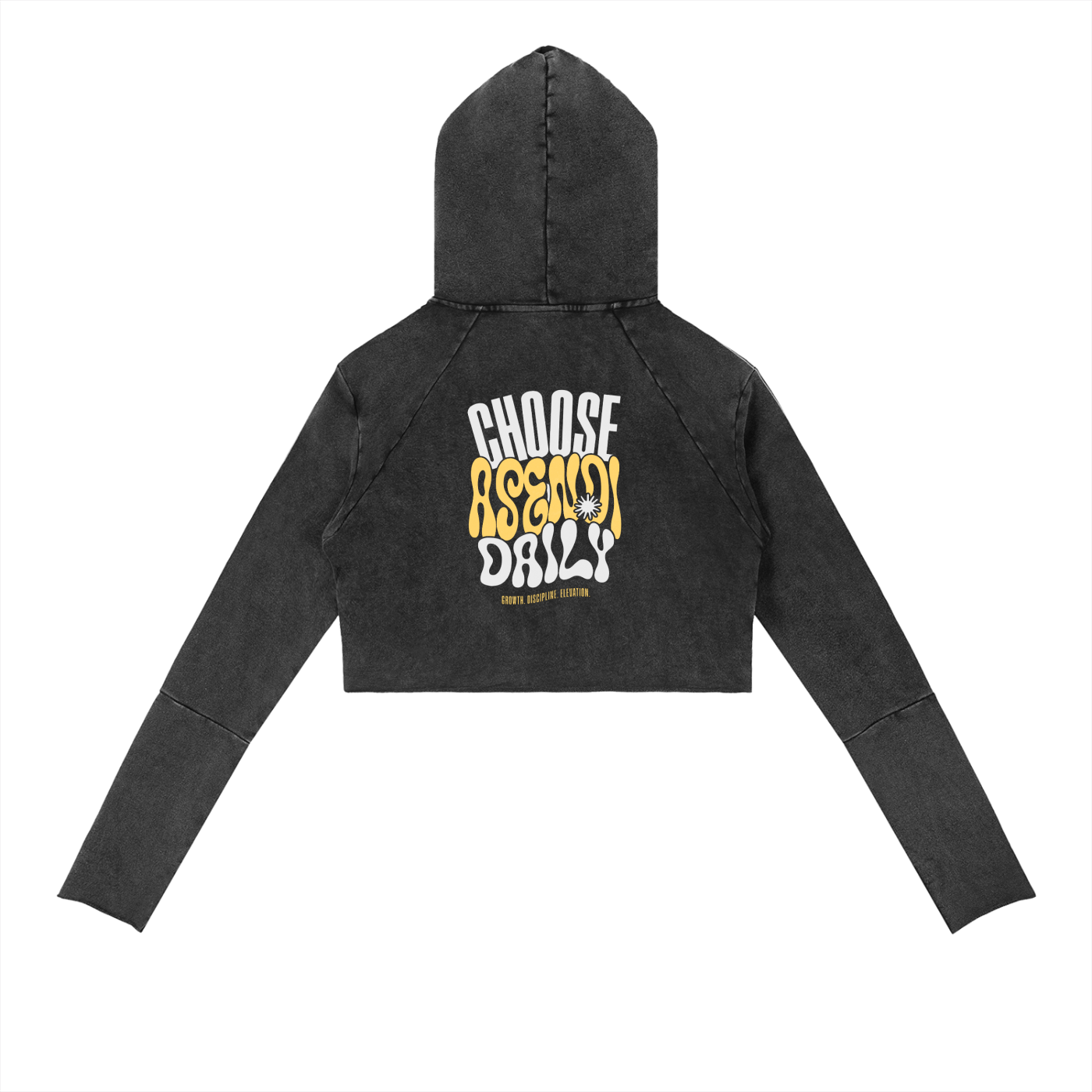 Vintage Washed Raw Edge Hoodie