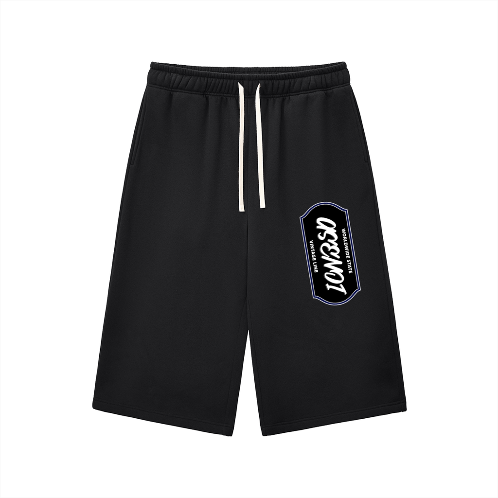 Relaxed Drawstring 3/4 Sweatpants