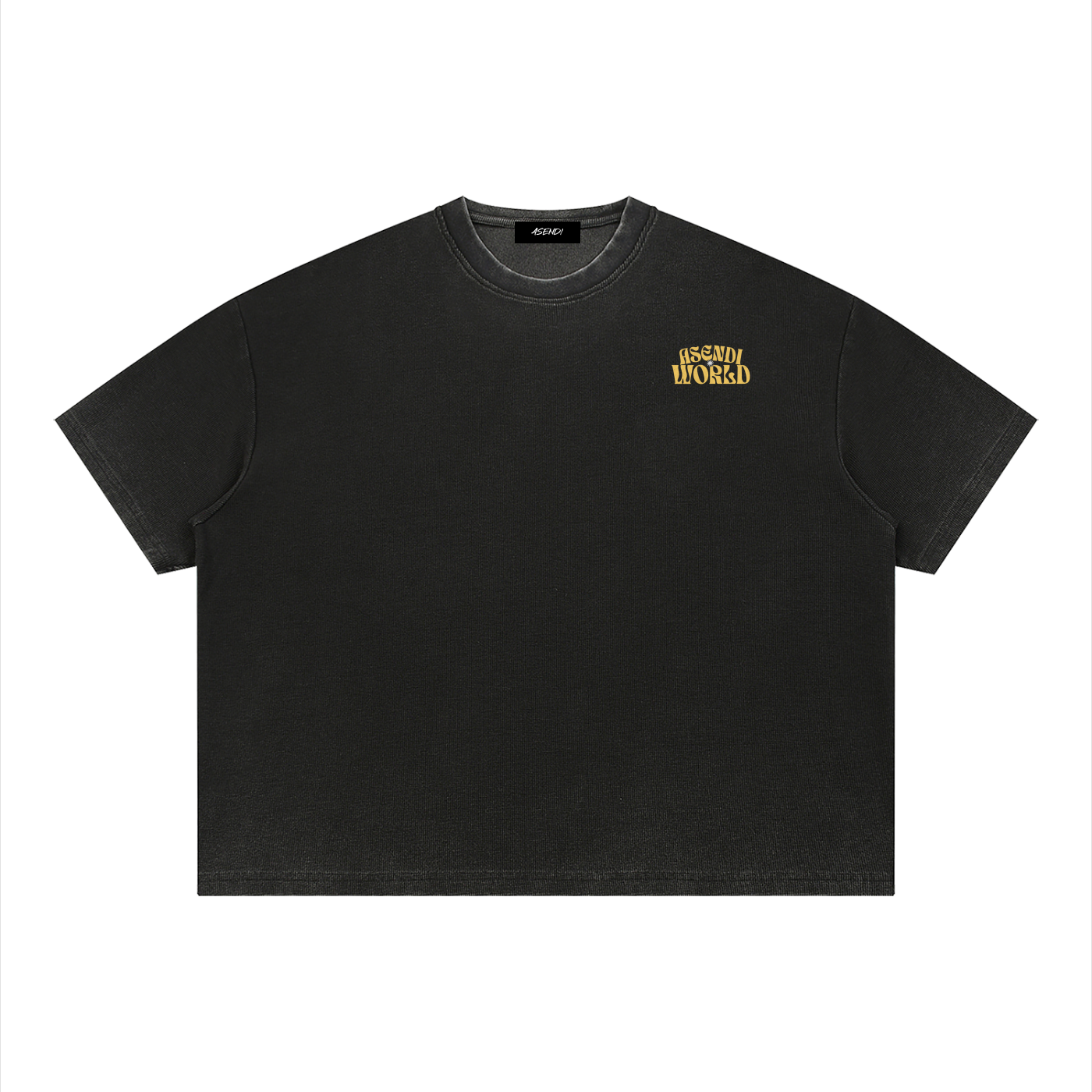 Unisex Vintage Wash Sunfade Boxy Waffle T-Shirt