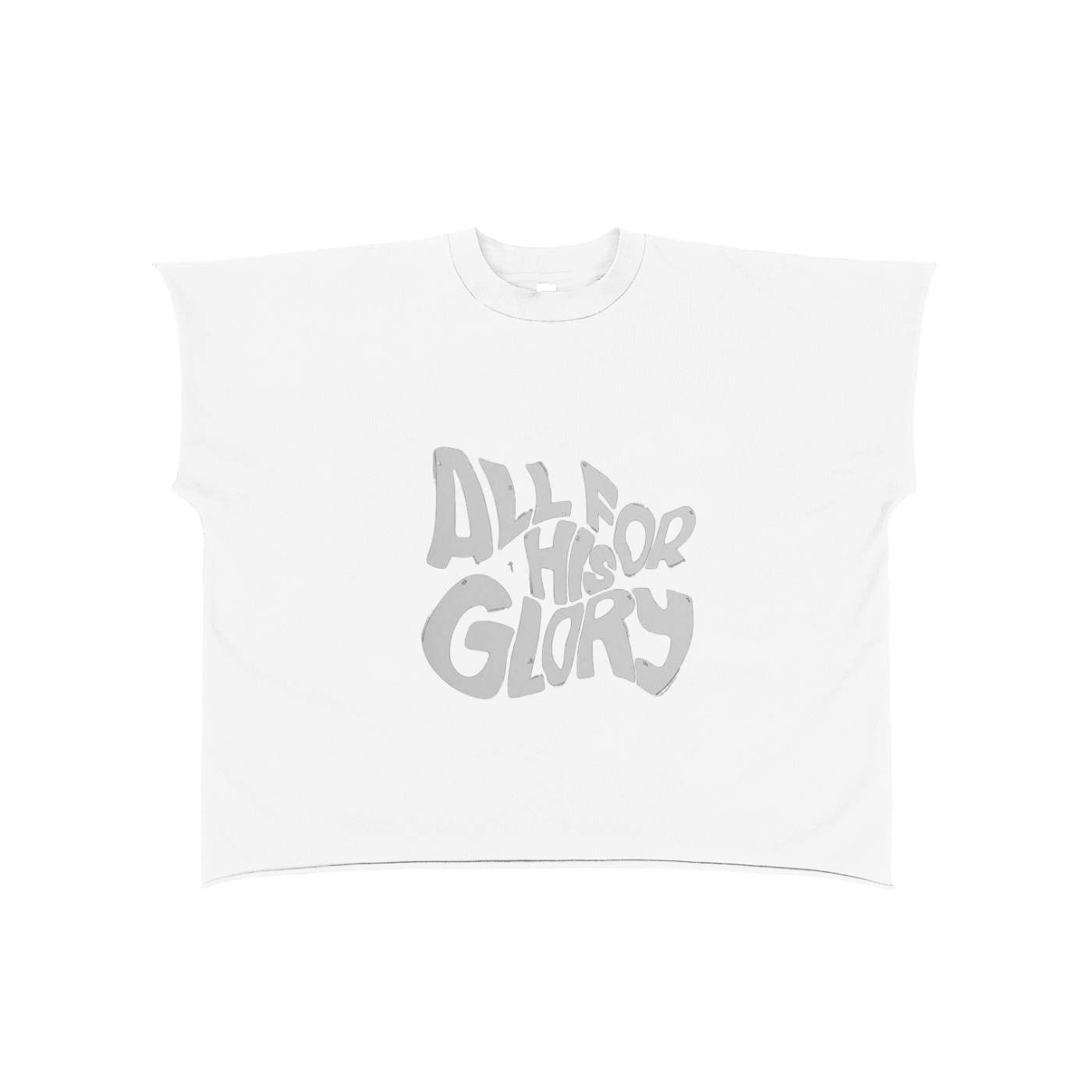 Raw Edge Boxy Non-Shrink T-Shirt