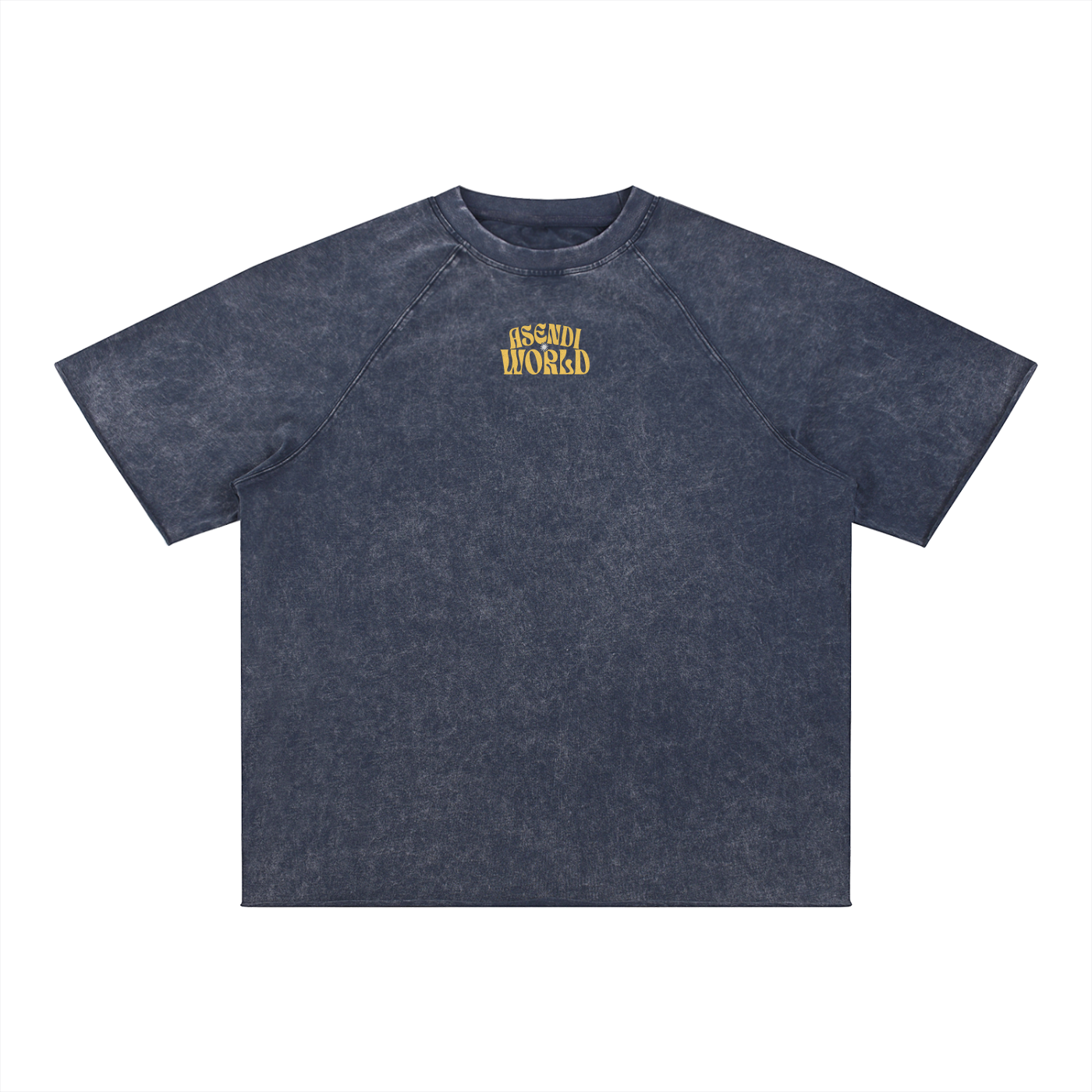 Unisex Mineral Wash Raw Edge T-Shirt