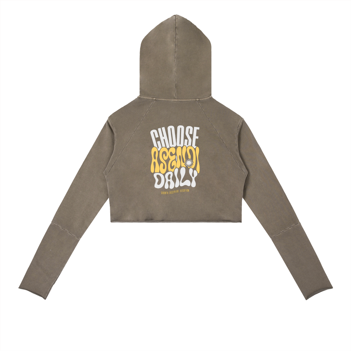 Vintage Washed Raw Edge Hoodie