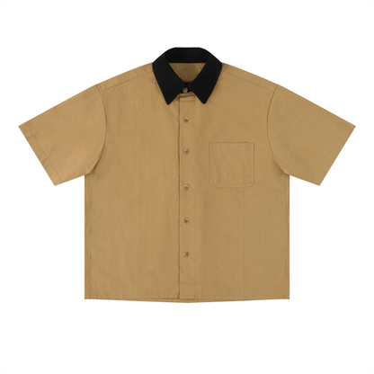 Unisex Color Block Short Sleeve Shirt