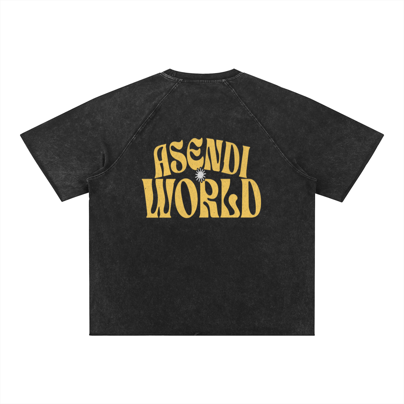 Unisex Mineral Wash Raw Edge T-Shirt