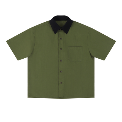 Unisex Color Block Short Sleeve Shirt
