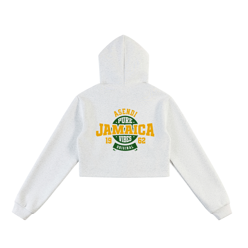 Essential Cropped Zip-Up Hoodie