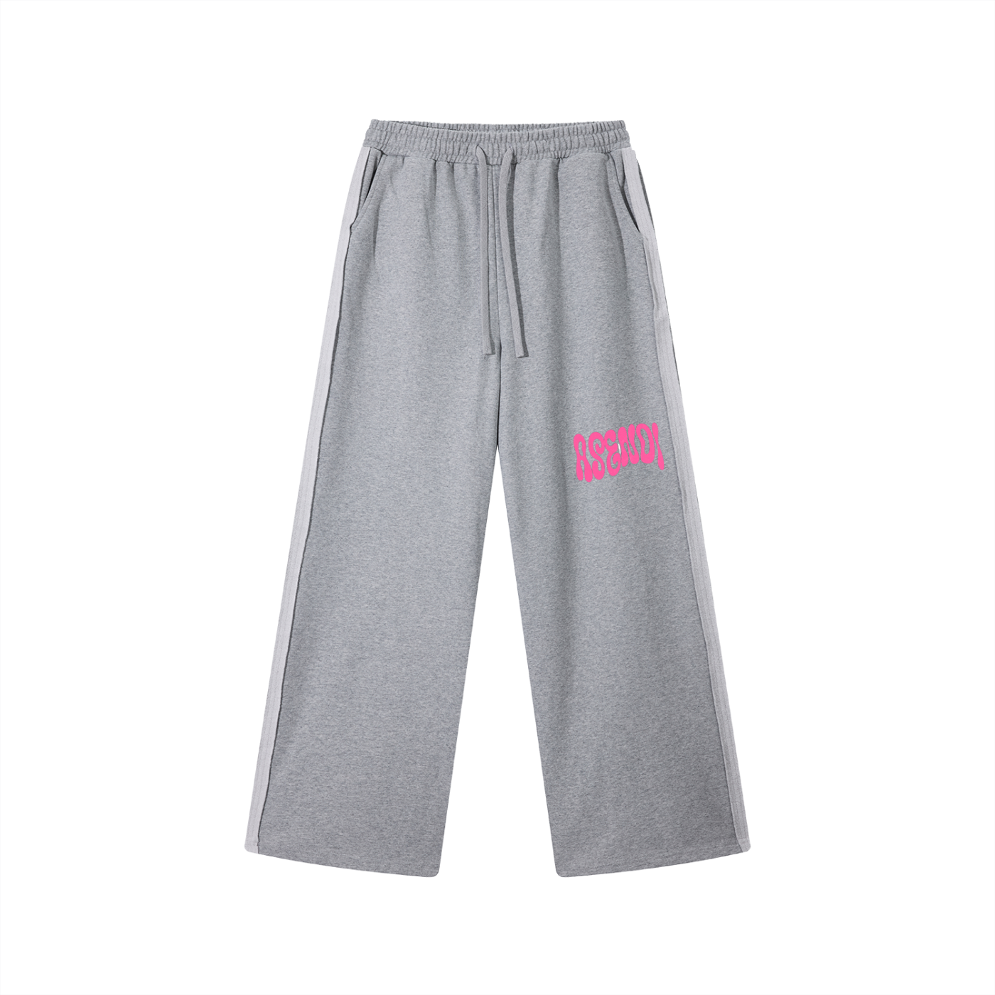 Contrast Tape Straight-Leg Sweatpants