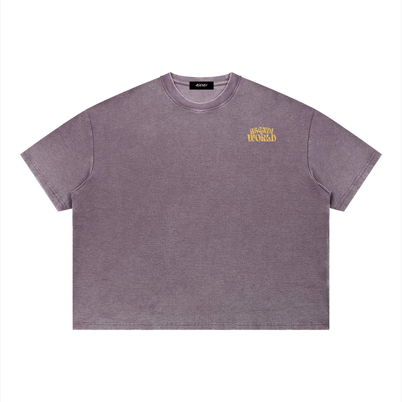 Unisex Vintage Wash Sunfade Boxy Waffle T-Shirt