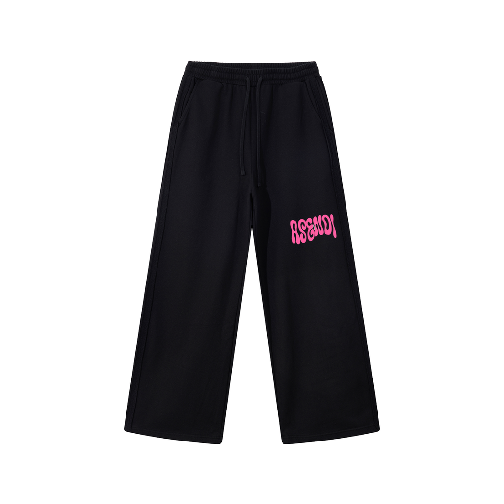 Contrast Tape Straight-Leg Sweatpants