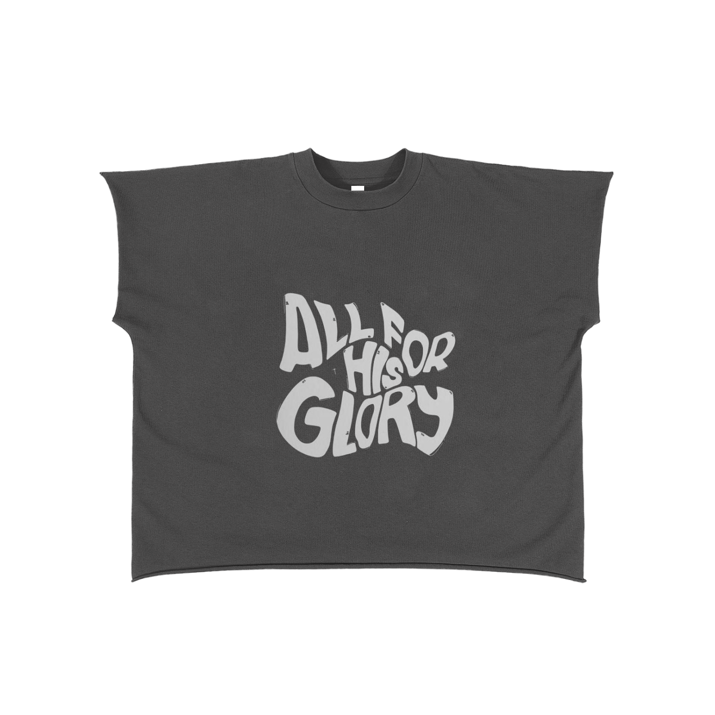 Raw Edge Boxy Non-Shrink T-Shirt