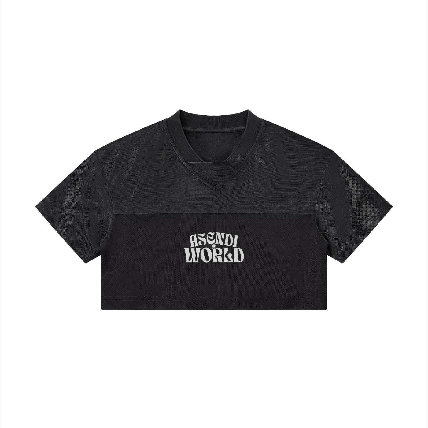 Women’s Cropped Paneled V-Neck Jersey