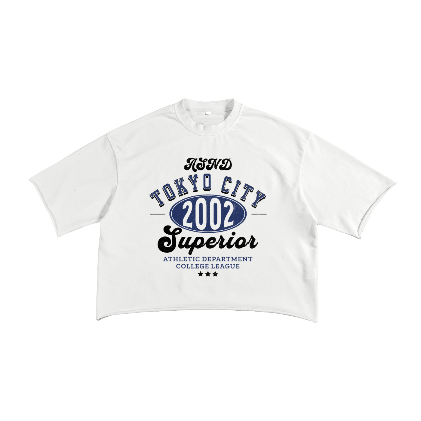 French Terry Raw Edge T-Shirt