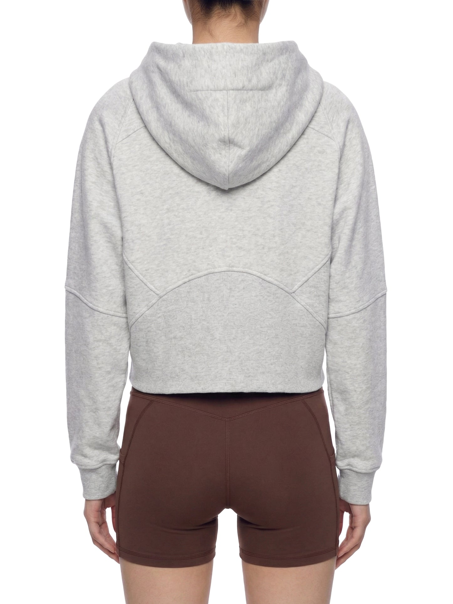 Cropped Zip-Through Hoodie