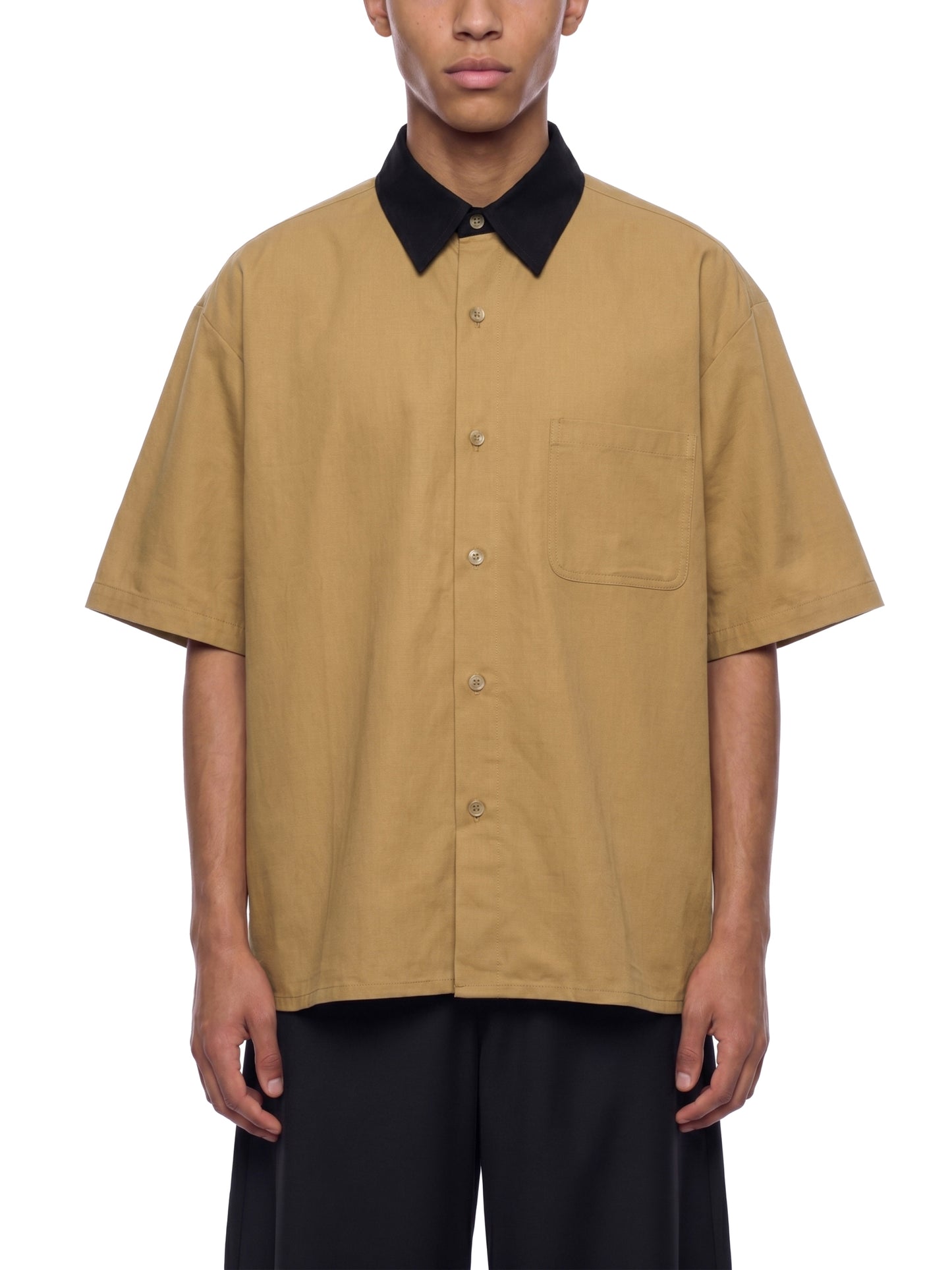Unisex Color Block Short Sleeve Shirt